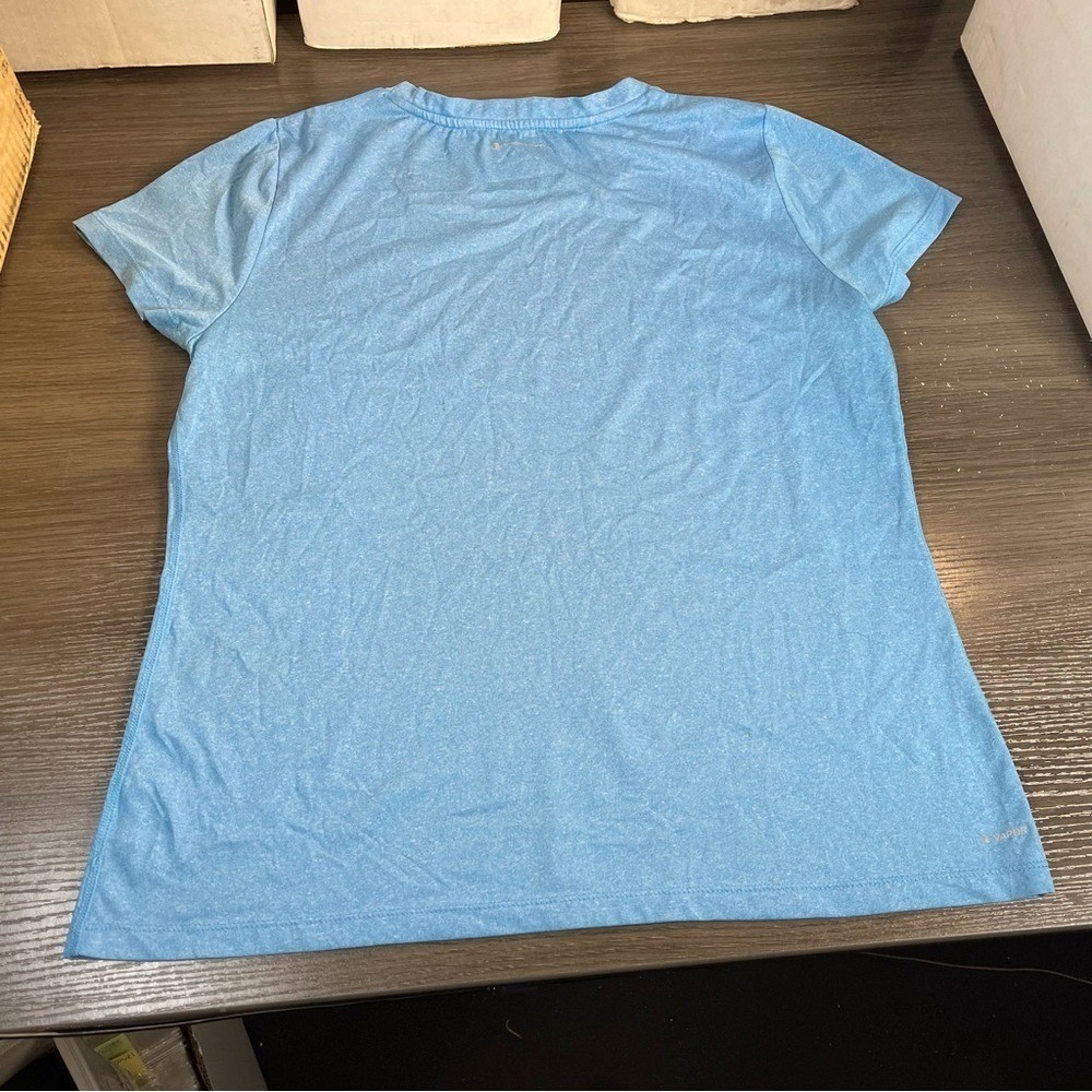 Champion Women's Blue Athletic Short Sleeve Top LARGE - Picture 4 of 4